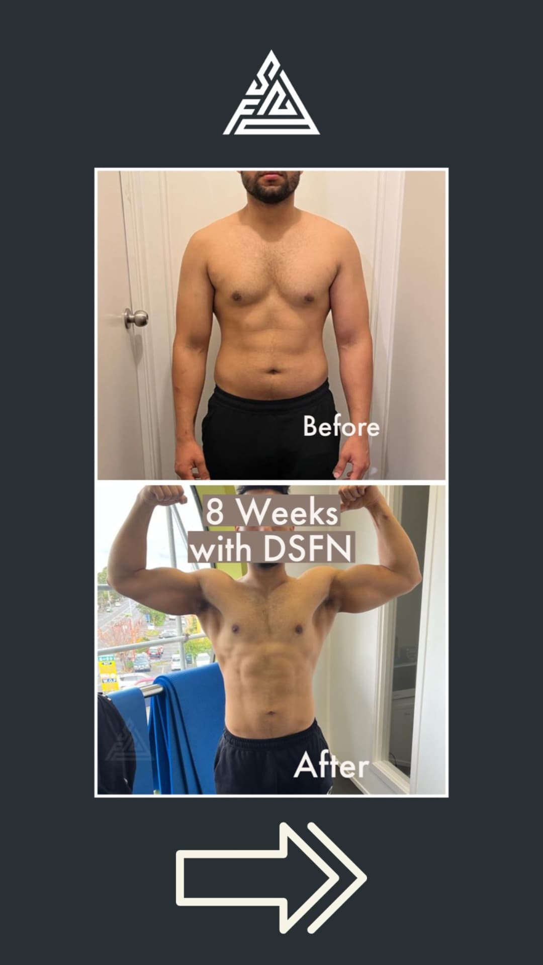 Client transformation, 8 weeks · DSFN