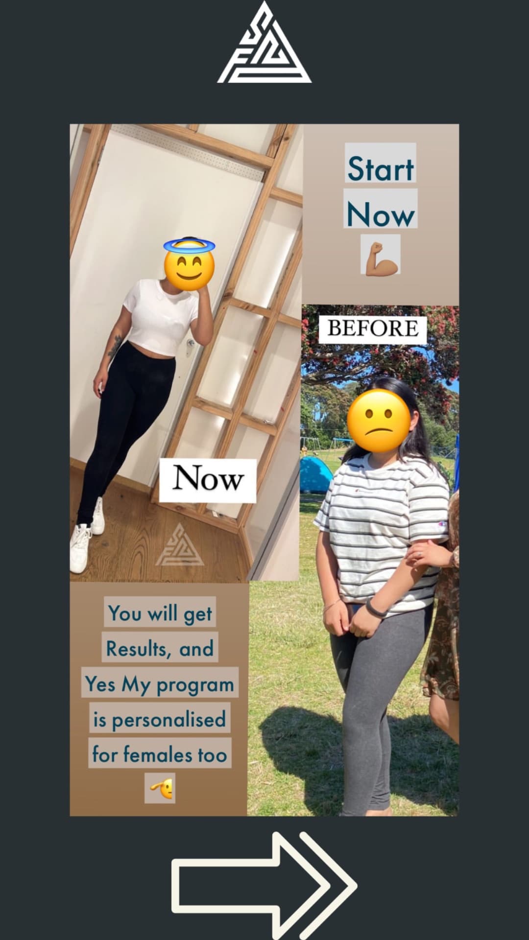 Client transformation, 12 weeks · Reset → Power