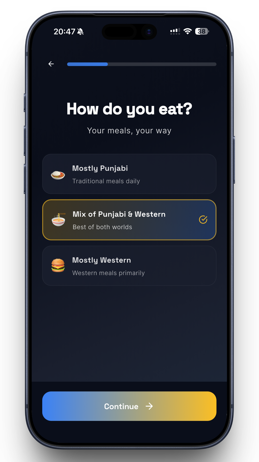 Eating style preference